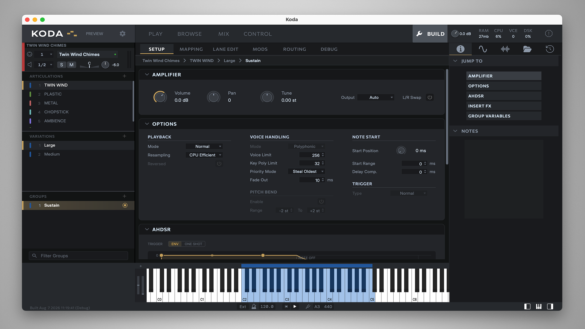 The KODA Structure View. Hover a region to name it; click to jump to its section.