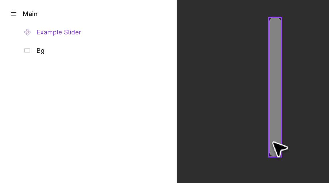 Example of a component in Figma